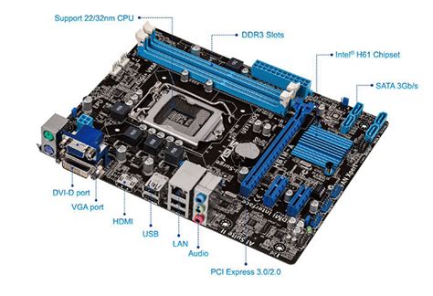 asus h61m a br especificações.